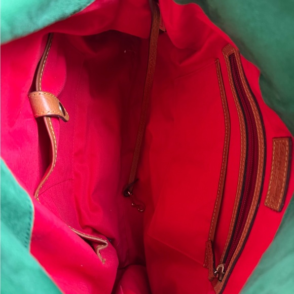 Dooney & Bourke Florentine Rich Brown Leather Satchel Shoulder Bag - Picture 13 of 17